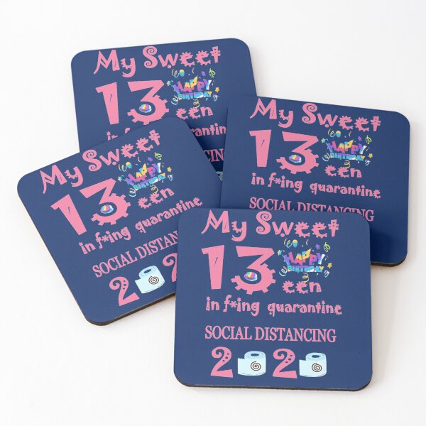 Item preview, Social Distancing Thirteenth Birthday T-Shirt designed and sold by TeesFashion.