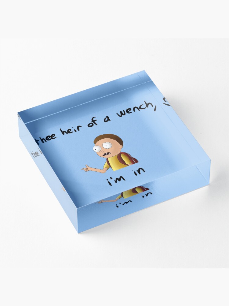 Alternate view of Rick and Morty TM - I’m In Acrylic Block