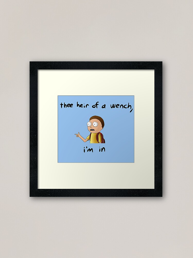 Alternate view of Rick and Morty TM - I’m In Framed Art Print