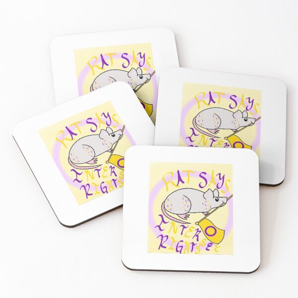 Item preview, Rat says Intersex rights pride logo with background designed and sold by gay-teen-artist.