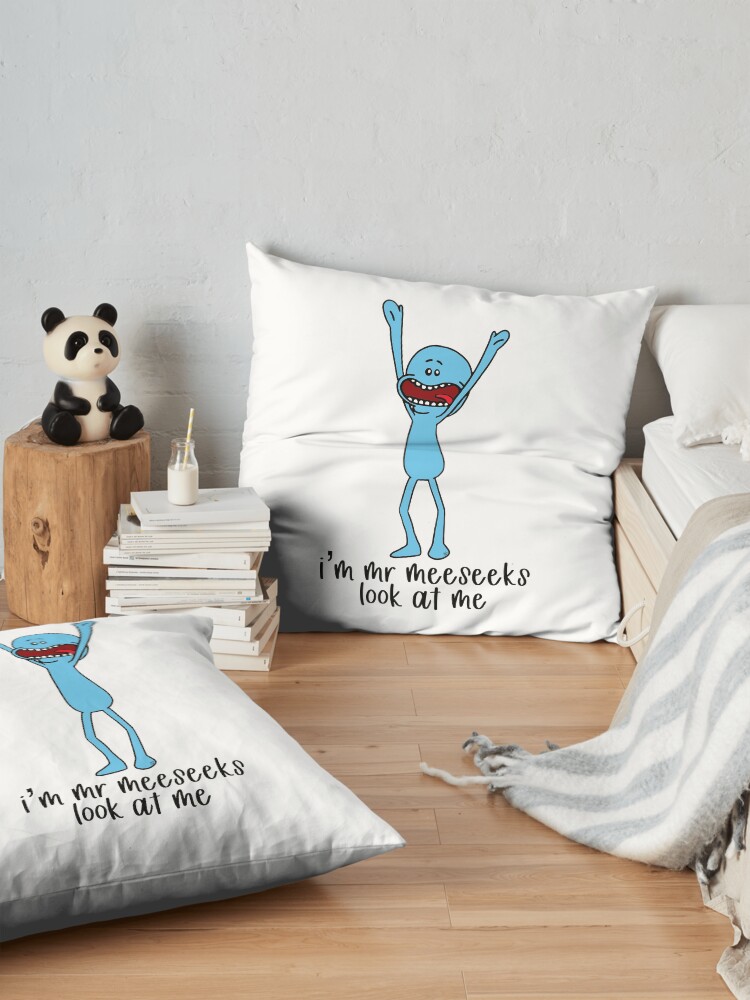 Alternate view of I’m Mr Meeseeks, look at me Floor Pillow