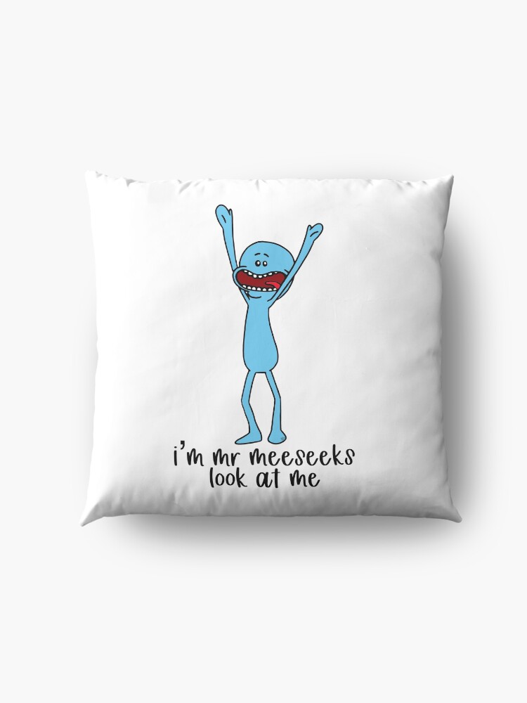 Alternate view of I’m Mr Meeseeks, look at me Floor Pillow