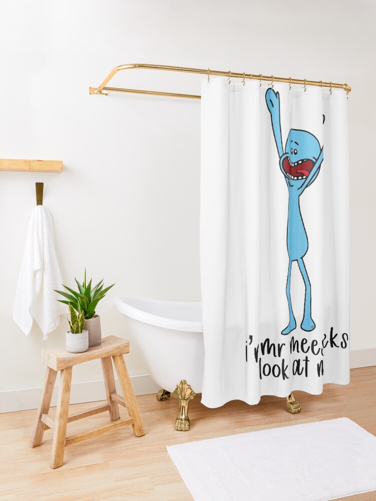 Alternate view of I’m Mr Meeseeks, look at me Shower Curtain