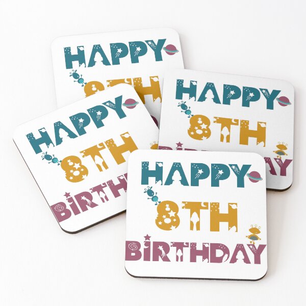 Item preview, Happy 8th Birthday space, Alien designed and sold by marosharaf.