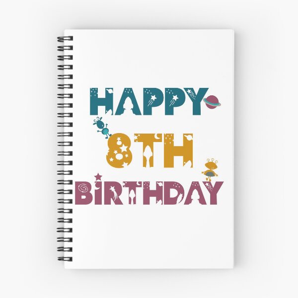 Item preview, Happy 8th Birthday space, Alien designed and sold by marosharaf.