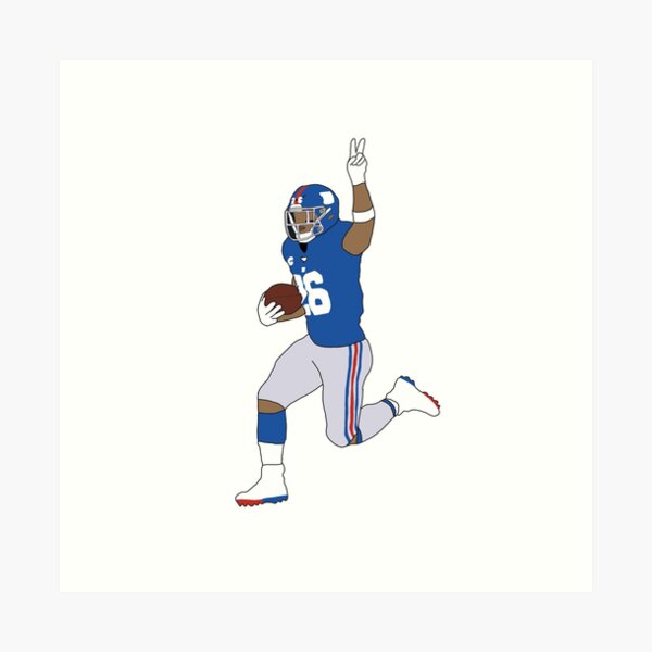 Saquon Barkley NEW YORK GIANTS PIXEL ART 100 Youth T-Shirt by Joe