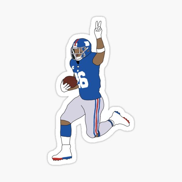 Download HD Nike Nfl New York Giants Color Rush Limited Jersey - Saquon  Barkley Color Rush Jersey Transparent PNG Image 