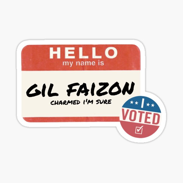 Gil Faizon, Charmed I'm Sure- Oh Hello Sticker for Sale by erinaceous