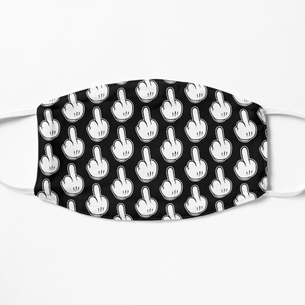 Middle Finger Flat Mask