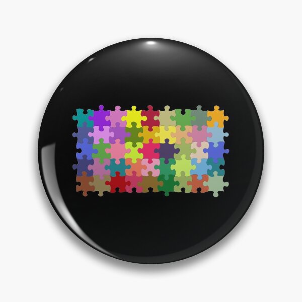 Item preview, Rainbow pieces of puzzles fitting together perfectly designed and sold by libs182.
