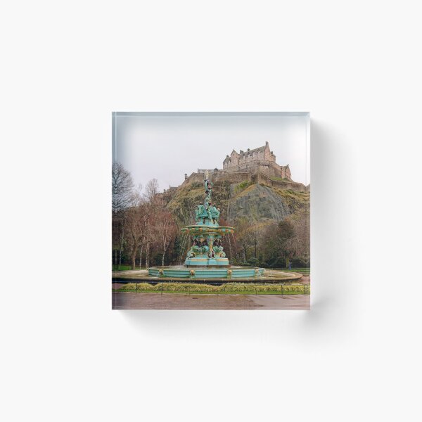 Item preview, Edinburgh Castle & The Ross Fountain designed and sold by GillyMc.