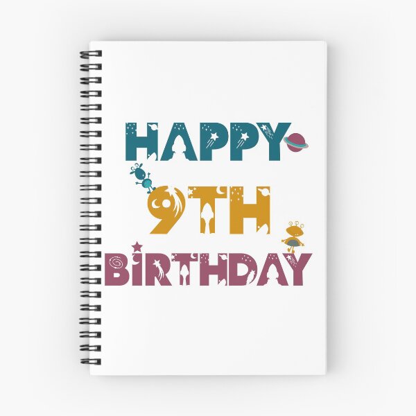 Item preview, Happy 9th Birthday space and Galaxy designed and sold by marosharaf.