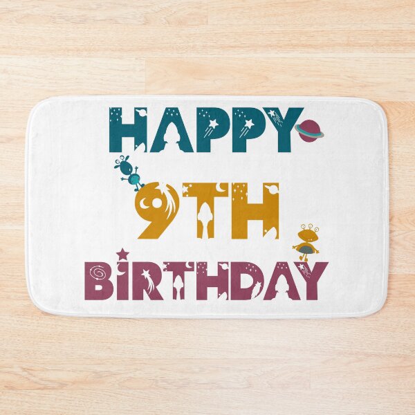 Item preview, Happy 9th Birthday space and Galaxy designed and sold by marosharaf.