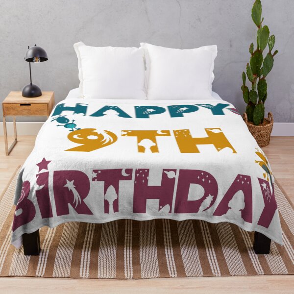 Item preview, Happy 9th Birthday space and Galaxy designed and sold by marosharaf.