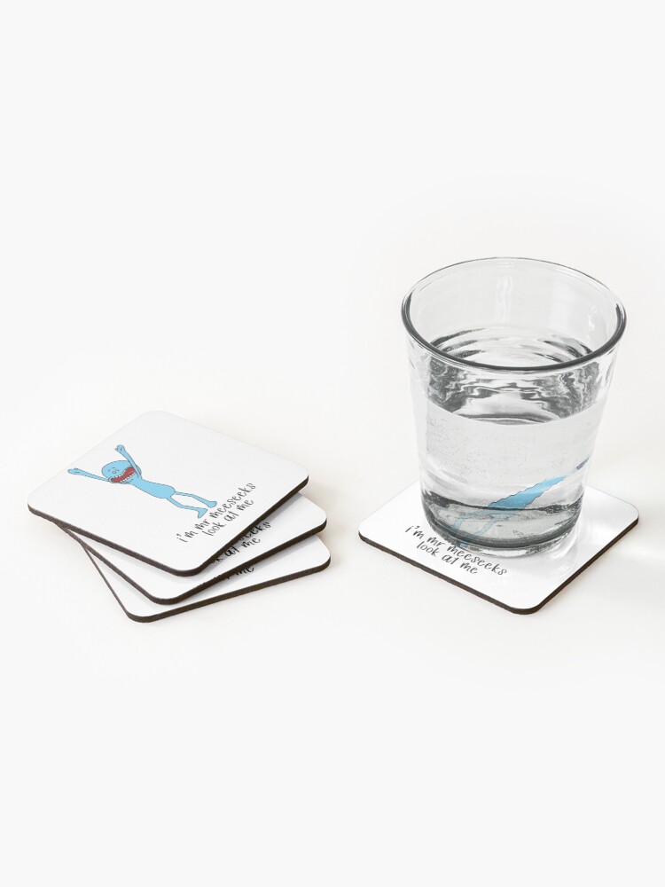 Alternate view of I’m Mr Meeseeks, look at me Coasters (Set of 4)
