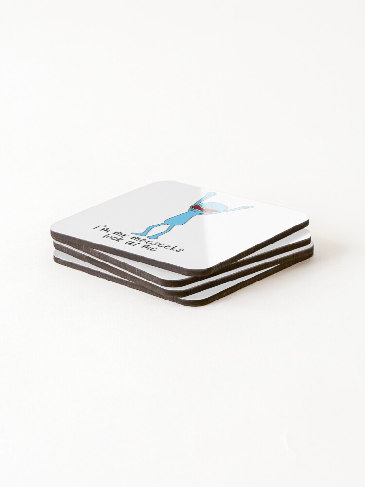 Alternate view of I’m Mr Meeseeks, look at me Coasters (Set of 4)