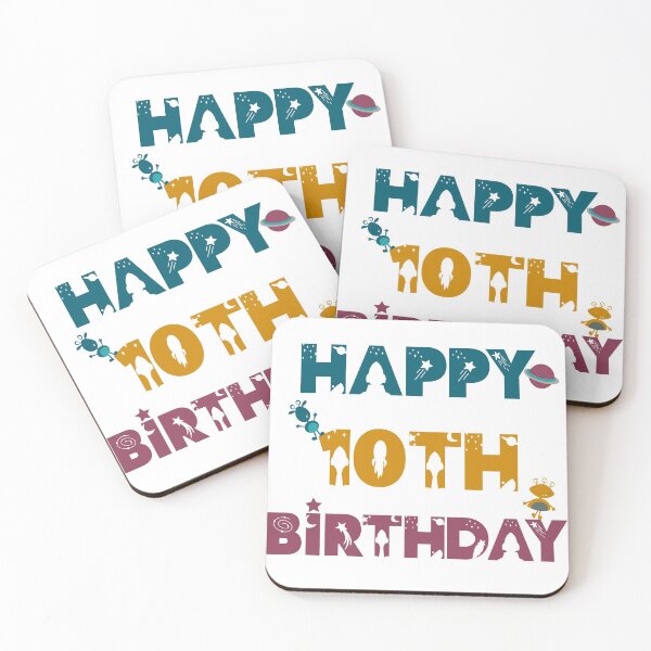 Item preview, Happy 10th Birthday space and Galaxy designed and sold by marosharaf.