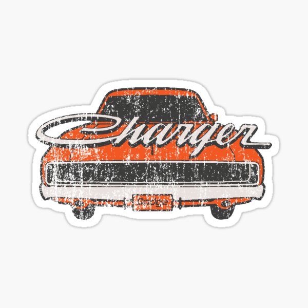 Distressed Charger Sticker