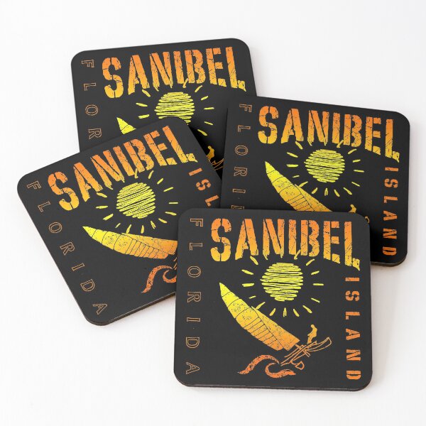 Item preview, Sanibel Island Florida Sailing Catamaran Sailboat Beam Reach Orange Yellow, FL Beach designed and sold by ArtByBollwitt.