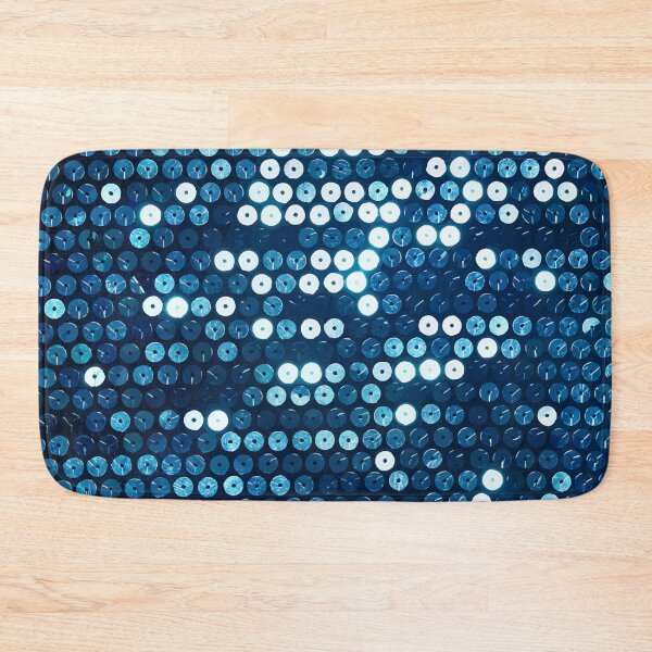 Item preview, shiny blue sequins print designed and sold by Gossip Rag.
