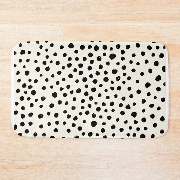 Item preview, Brushstrokes polka dots mask black and white designed and sold by enricadenicola.