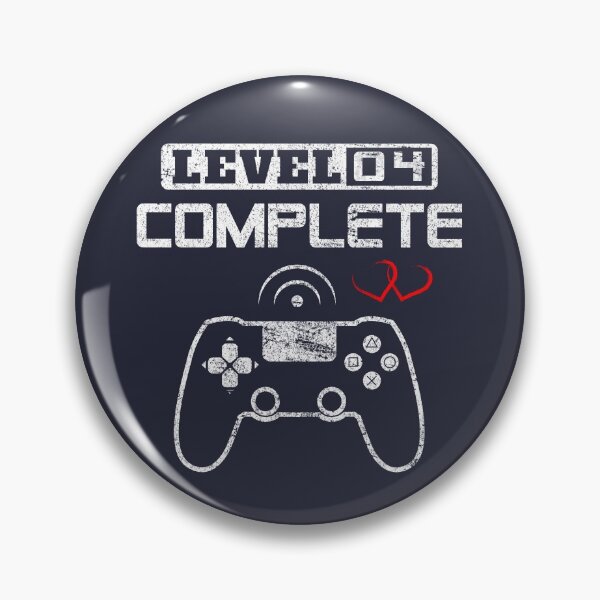 Item preview, Level 4 complete 4th Wedding Anniversary Gift Couple Video Gamer Gifts for Him & for Her designed and sold by BCNDesign.