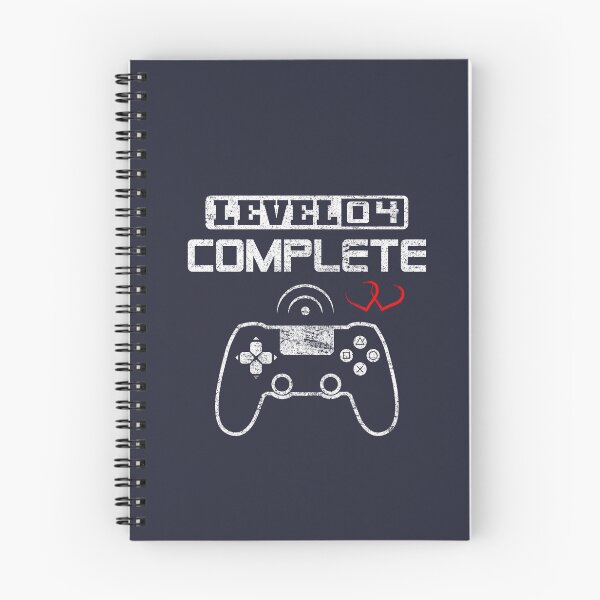 Item preview, Level 4 complete 4th Wedding Anniversary Gift Couple Video Gamer Gifts for Him & for Her designed and sold by BCNDesign.