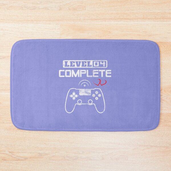 Item preview, Level 4 complete 4th Wedding Anniversary Gift Couple Video Gamer Gifts for Him & for Her designed and sold by BCNDesign.