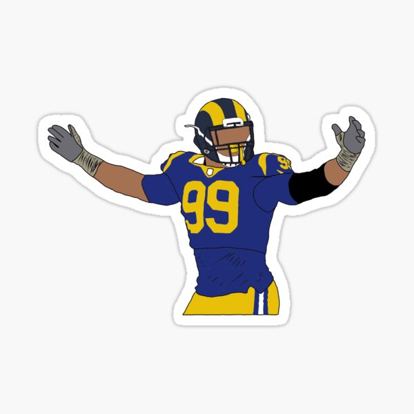 Aaron Donald #99 Los Angeles Rams NFL NIKE White Away Jersey Men&