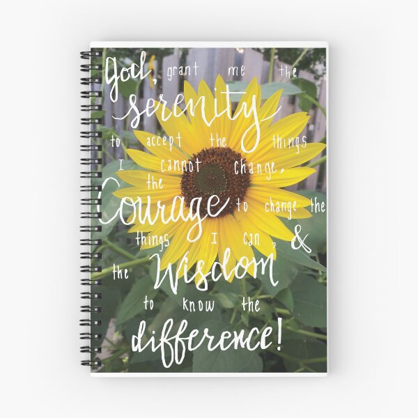Item preview, Serenity Prayer Sunflower Background  designed and sold by Jamie Geyer.