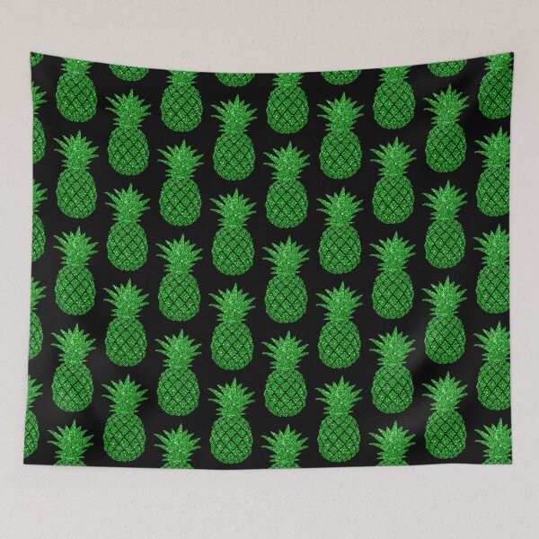 Item preview, Christmas Green Pineapple Print designed and sold by mydoodlesateme.