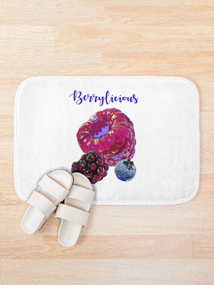Thumbnail 1 of 6, Bath Mat, BERRYLICIOUS designed and sold by Inkdbymaya.