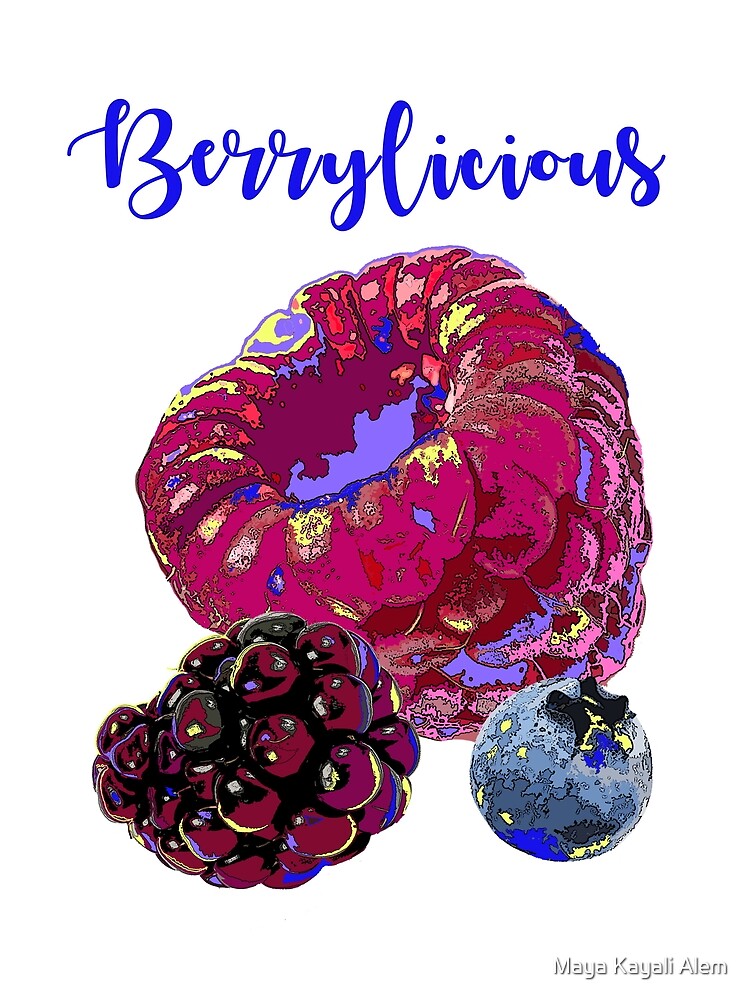 Thumbnail 3 of 3, Scarf, BERRYLICIOUS designed and sold by Inkdbymaya.