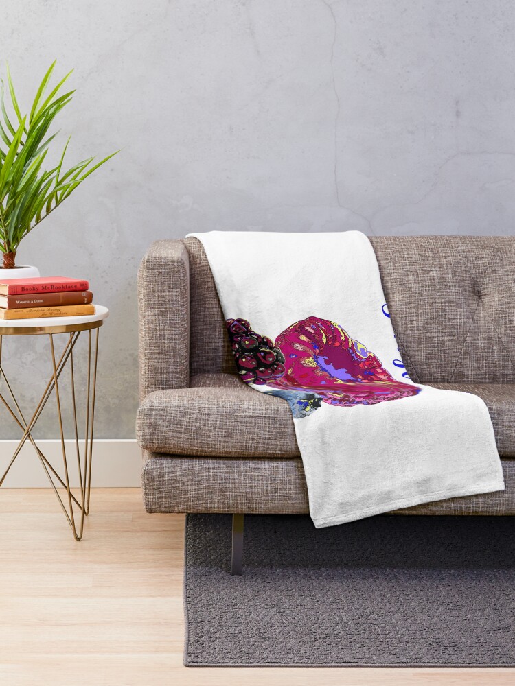 Thumbnail 2 of 6, Throw Blanket, BERRYLICIOUS designed and sold by Inkdbymaya.
