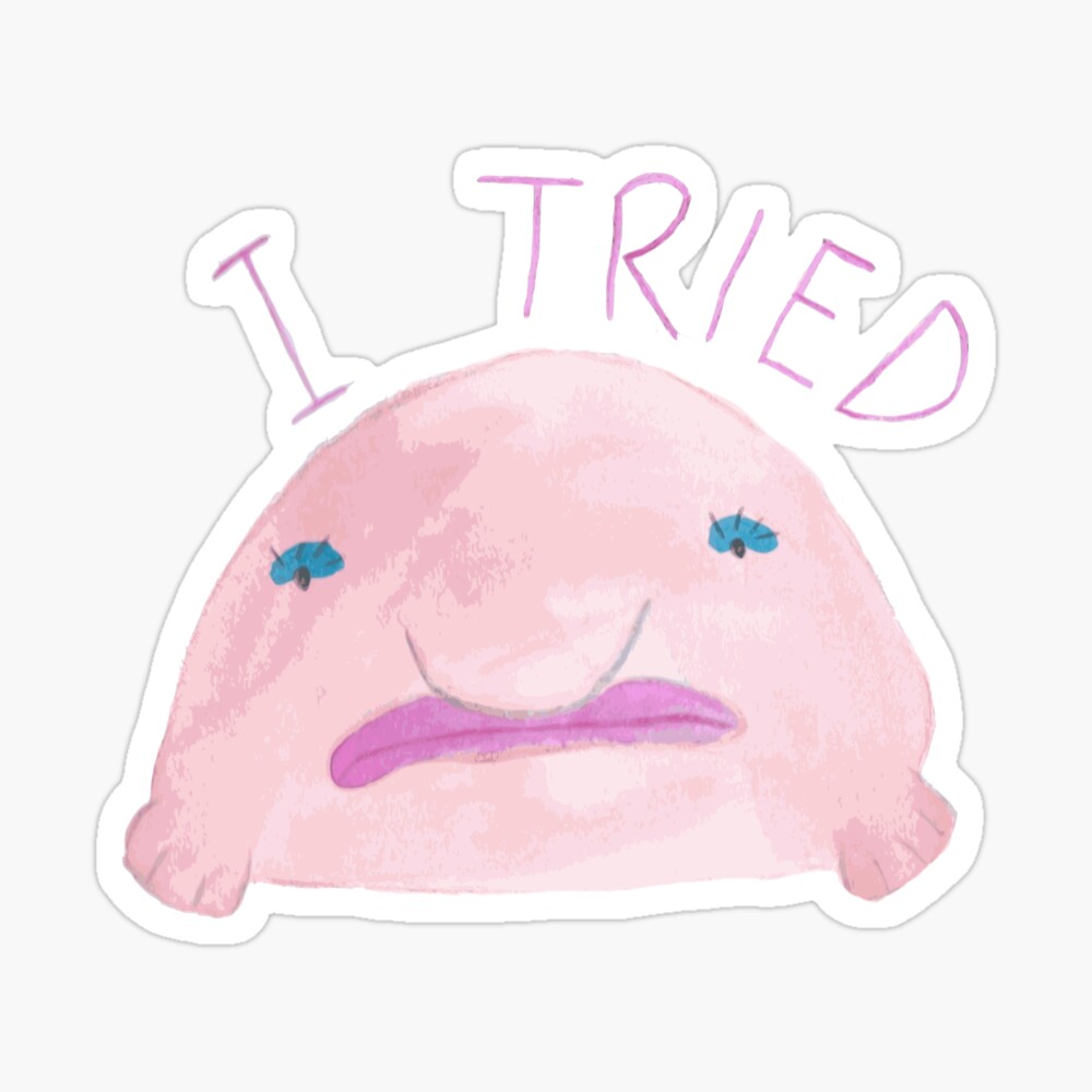 ベリンダ ザ ブロブフィッシュ Belinda The Blobfish Art Board Print By Misslisako Redbubble