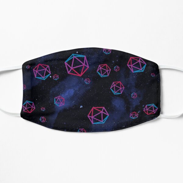 bi dice in space Flat Mask