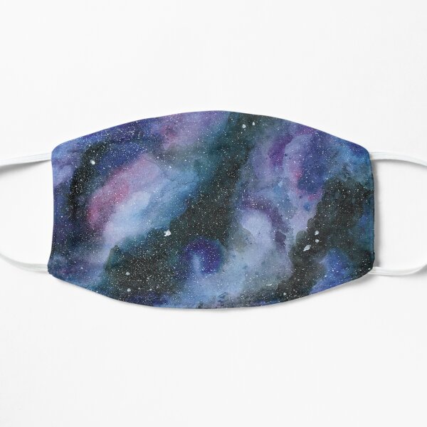 galaxy watercolor Flat Mask
