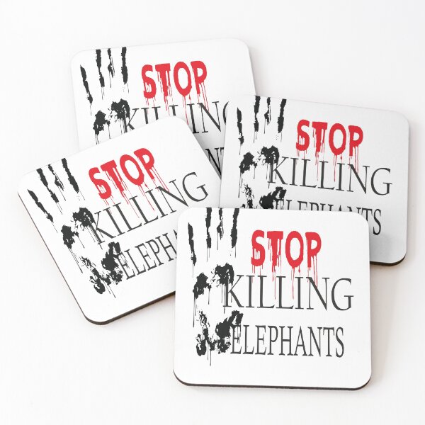 Item preview, STOP KILLING ELEPHANTS designed and sold by Meryem Mamouni.