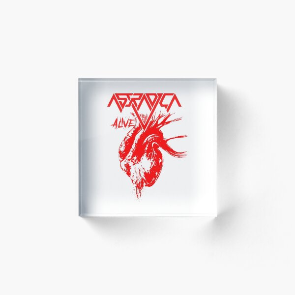 Astradica logo - bleeding heart Acrylic Block