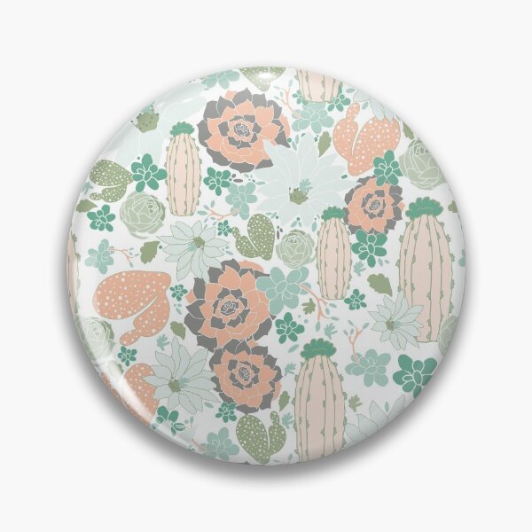 Item preview, Mint & Pink Cactus Floral designed and sold by StudioPosies.