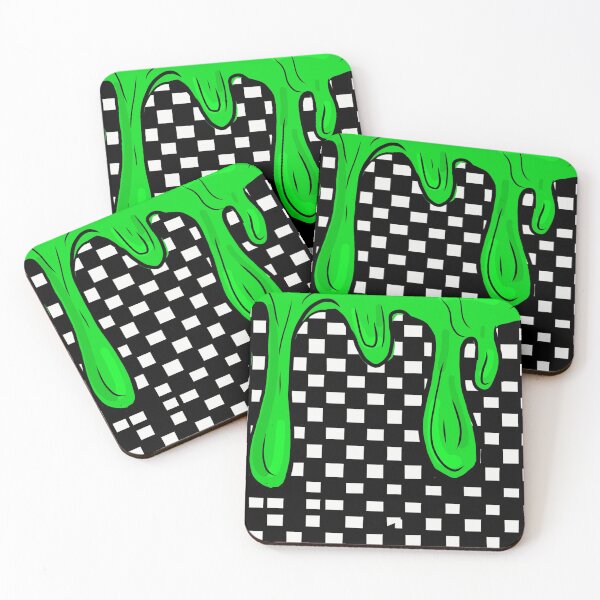 Item preview, Checkerboard with dripping slime designed and sold by sarina G.