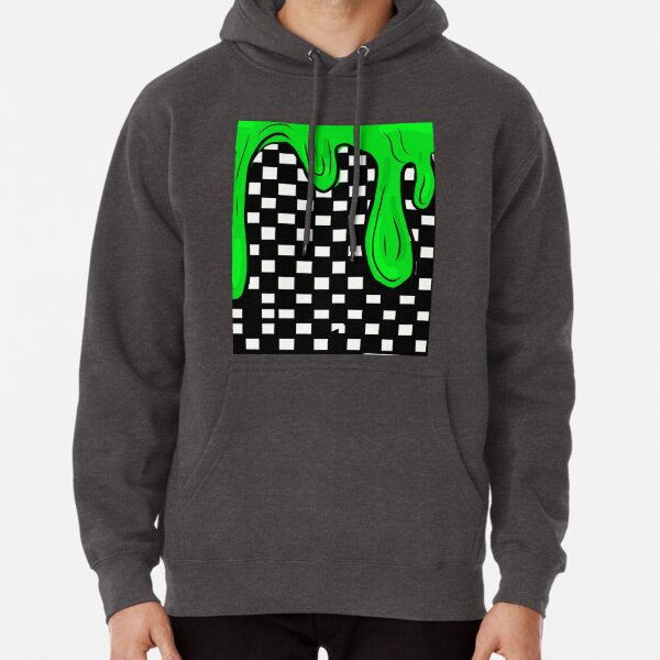 Green and 2024 black checkered hoodie