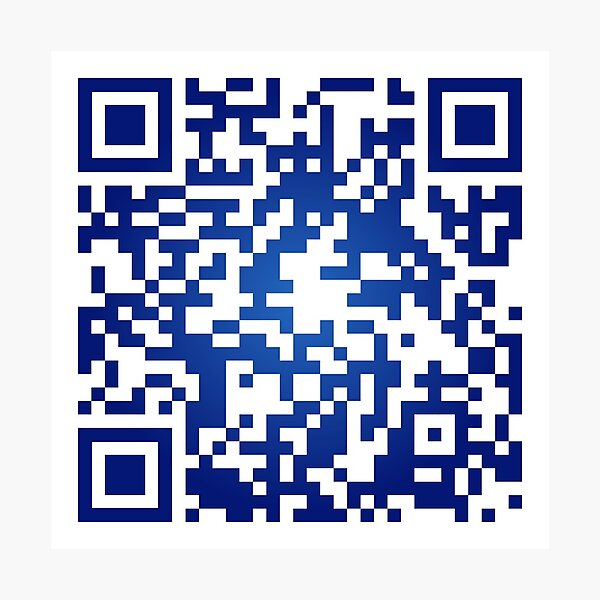 Item preview, I'm Blue - QR Code designed and sold by DWaffleDesigns.