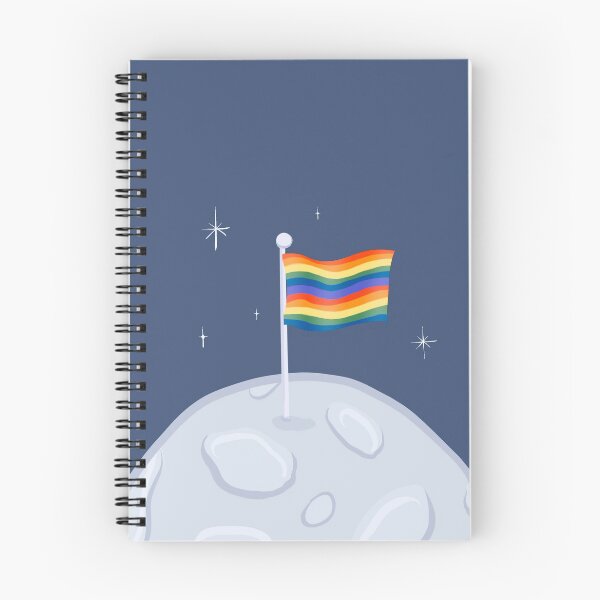 Item preview, Pride Flag on The Moon  designed and sold by booklils.