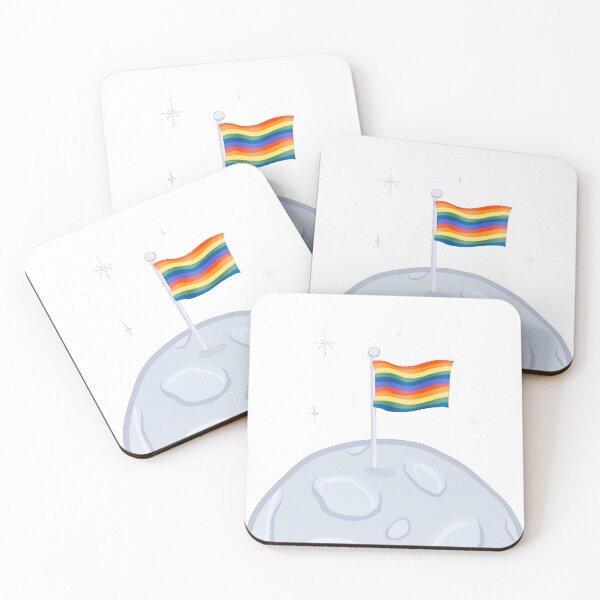 Item preview, Pride Flag on The Moon  designed and sold by booklils.