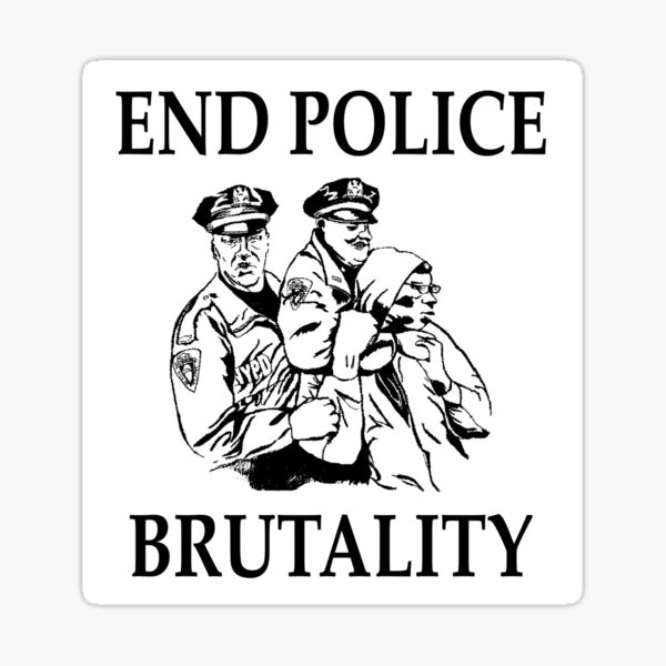 Stop Police Brutality Decal Vinyl Sticker 