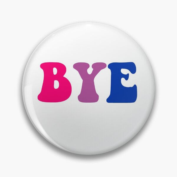 Item preview, BYE, w the bisexual flag colors designed and sold by albsbubble.