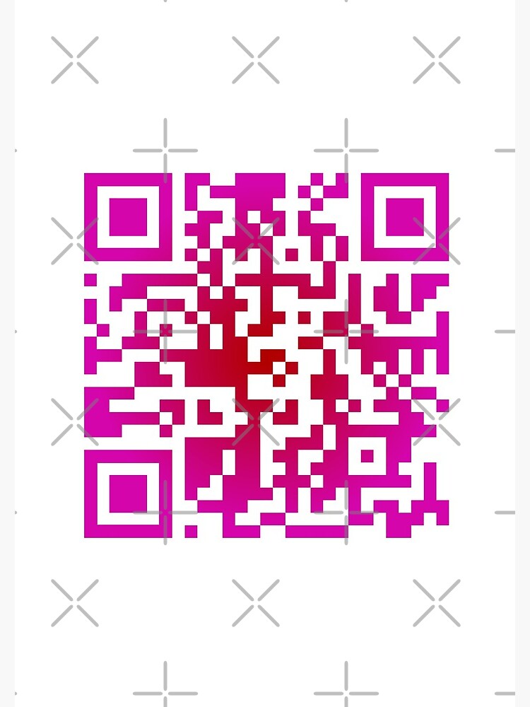 "Middle Finger Prank QR Code" Spiral Notebook for Sale by