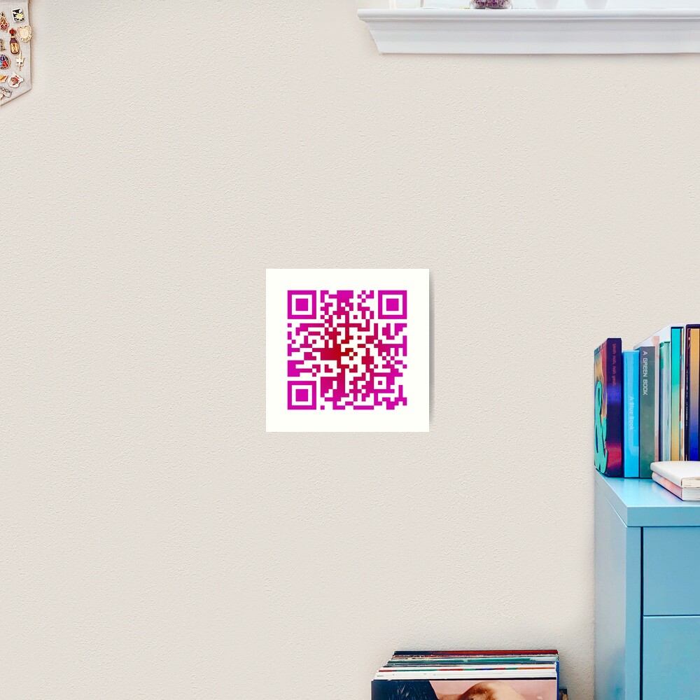 "Middle Finger Prank QR Code" Art Print for Sale by DWaffleDesigns