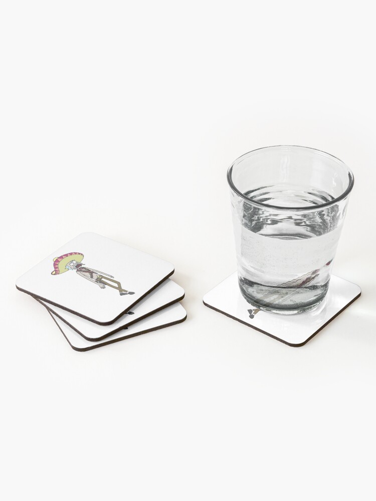 Alternate view of Mexican Rick Sanchez Sombrero Mustache | Rick and Morty character Coasters (Set of 4)